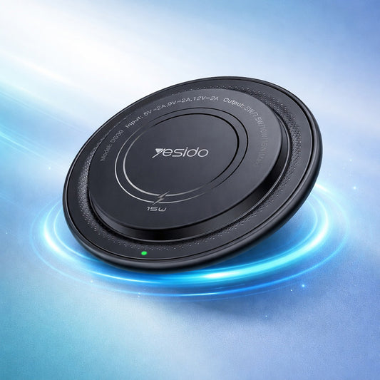 Draadloze Netwerkoplader Yesido DS39, 15W, 1.67A, Zwart