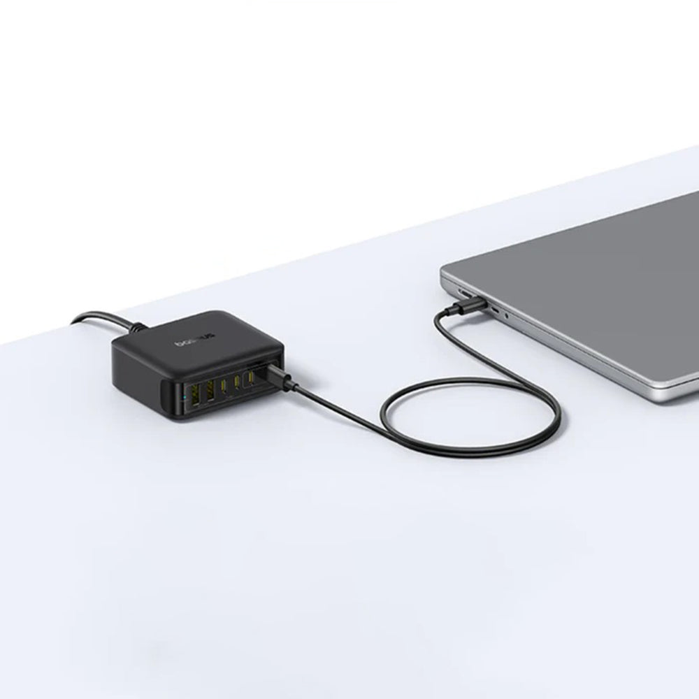 Baseus EnerFill FH21 Oplaadstation, 120W, 3.25A, 2 x USB-A - 4 x USB-C, Zwart E0120T00
