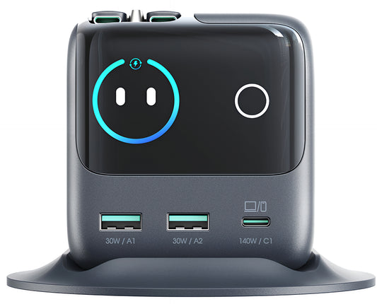 Oplaadstation met USB-C Kabel Joyroom Podix JR-TRD01, 140W, 1 x USB-C - 2 x USB-A, Gri