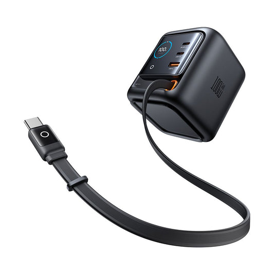 Oplaadstation met USB-C-kabel Mcdodo FreeGo CH-1391 Display, 100W, 5A, 1 x USB-A - 2 x USB-C, Zwart