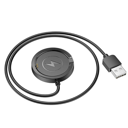 Oplaadkabel voor Smartwatch HOCO Y22, USB-A, Zwart