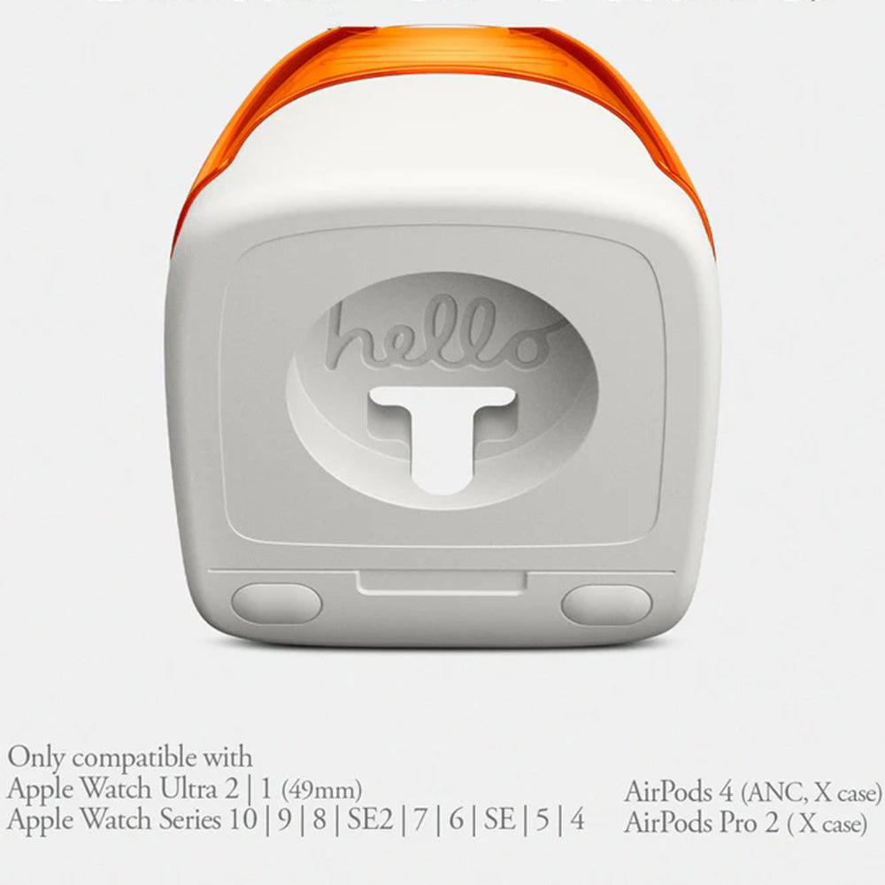 Spigen C1 Classic Houder voor Draadloze Apple Watch Oplader, Rood