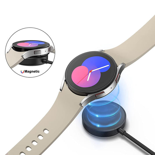 Draadloze Oplader Techsuit TSC12 voor Samsung Galaxy Watch Series, USB-A, Zwart