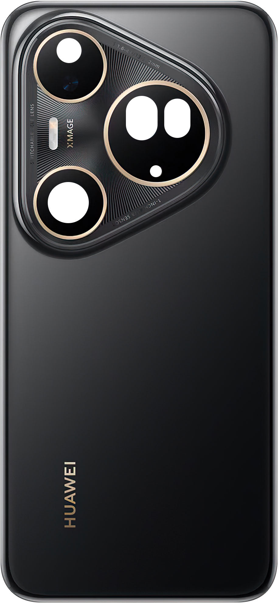 Kit Batterijklep Huawei Pura 80 Ultra Golden Black Service Pack en Toegewijde Service-instrumenten