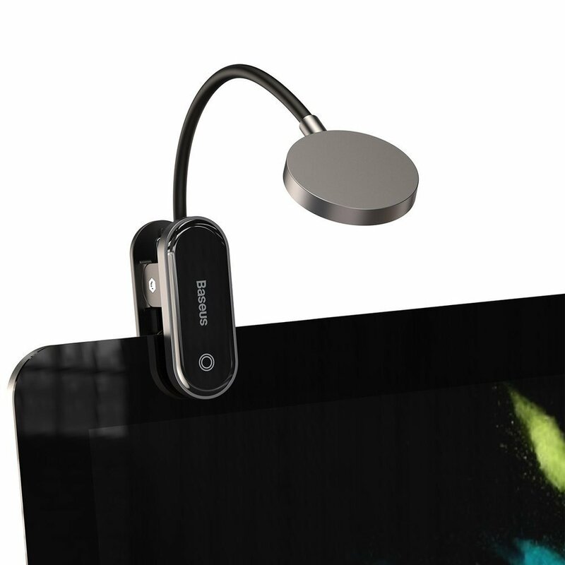 Draagbare LED-lamp Baseus Comfort Reading Mini Clip, Grijs DGRAD-0G