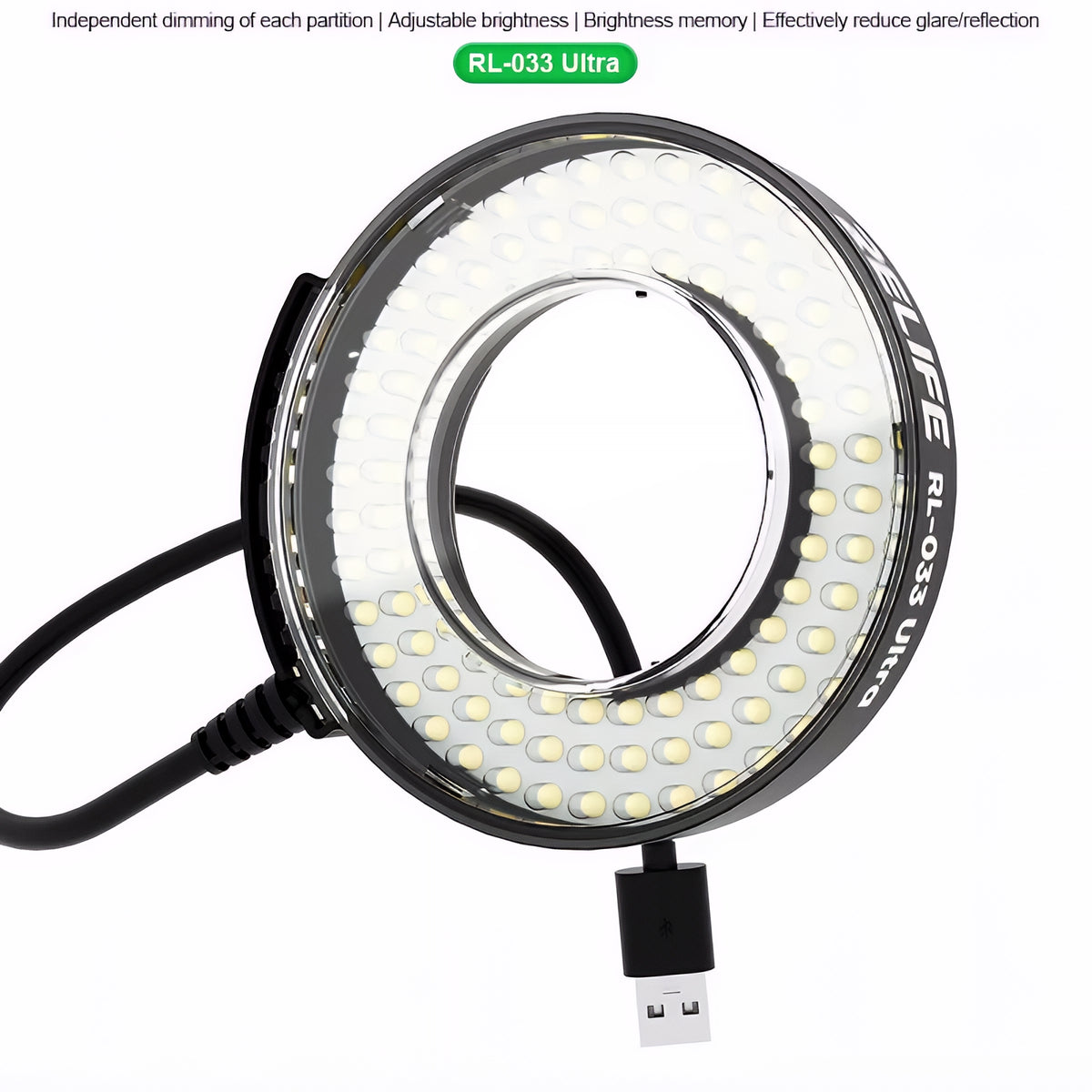 Relife RL-033 Ultra Lamp voor Microscoop, Zwart