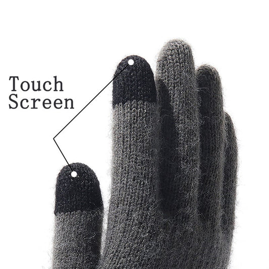 Techsuit ST0013 Heren Winter Touchscreen Handschoenen, Maat 22cm, Bruin