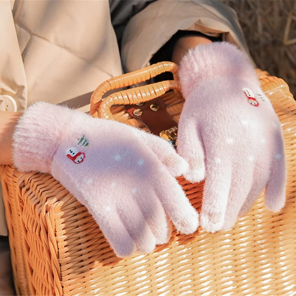 Dames Winter Touchscreen Handschoenen Techsuit ST0011, Maat 17cm, Roze