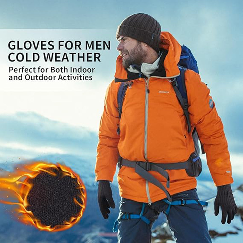 Techsuit Women's Winter Touchscreen Gloves ST0015, Size 17cm, Black
