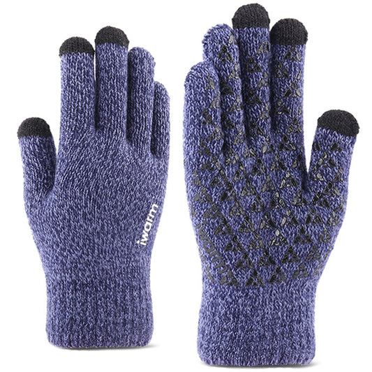 Iwarm ST0018 Touchscreen Winterhandschoenen, Maat 23cm, Blauw