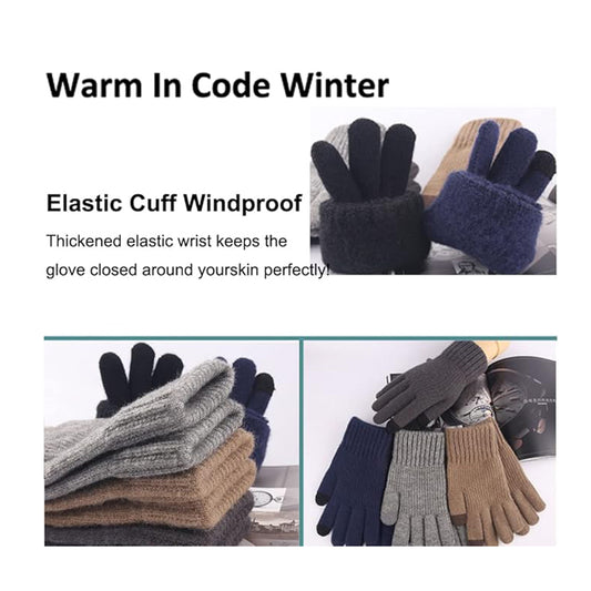 Unisex Touchscreen Winterhandschoenen Techsuit ST0012, Maat 22cm, Grijs