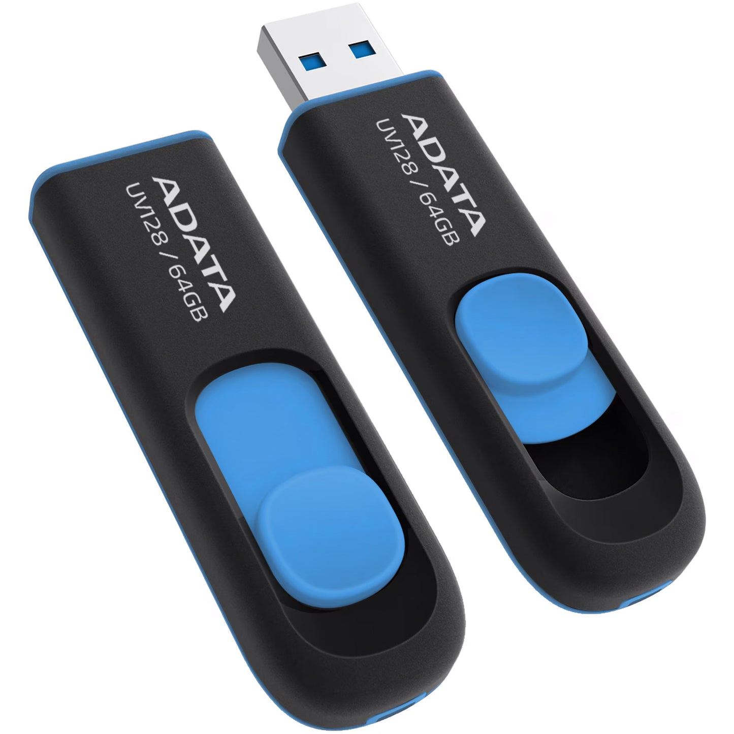 Externe USB-A 3.2 Adata UV128 Geheugen, 64Gb AUV128-64G-RBE