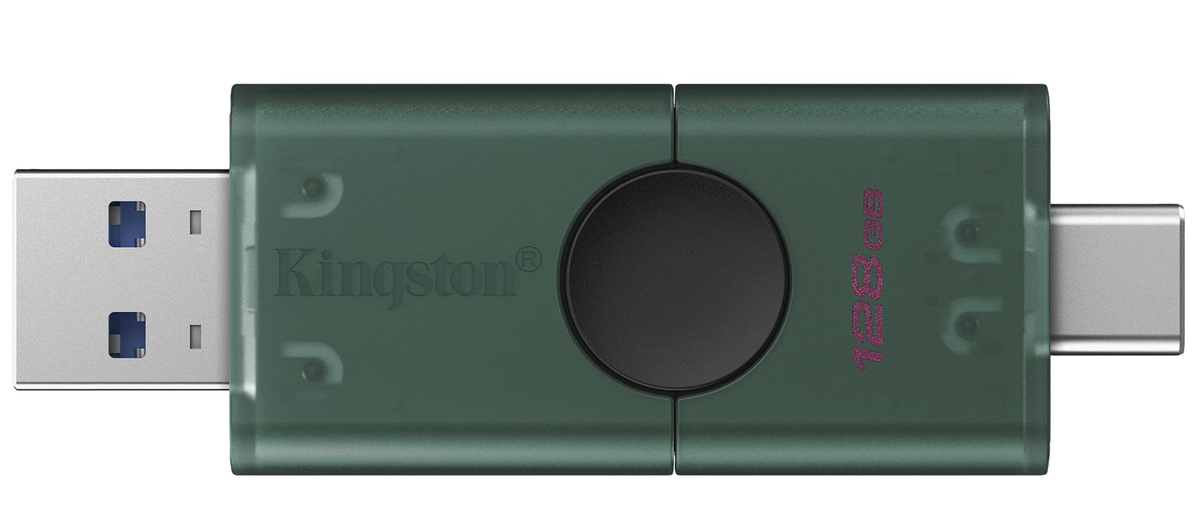 Externe Geheugen USB-A 3.2 / USB-C Kingston Duo, 128Gb DTDEG2/128GB