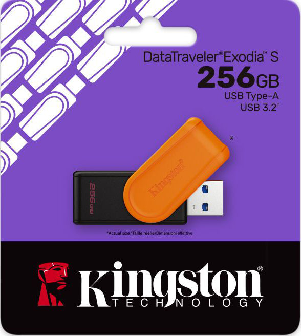 Externe USB-A 3.2 Kingston DT Exodia S geheugen, 256Gb DTXS/256GB