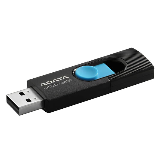 Extern USB-A-geheugen Adata UV220, 64Gb AUV220-64G-RBKBL