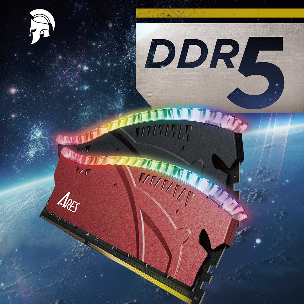 Dato Ares Armor Lite RAM-geheugen, DDR5, RGB, 16GB, 7000Mhz, Rood ARB16G5R70