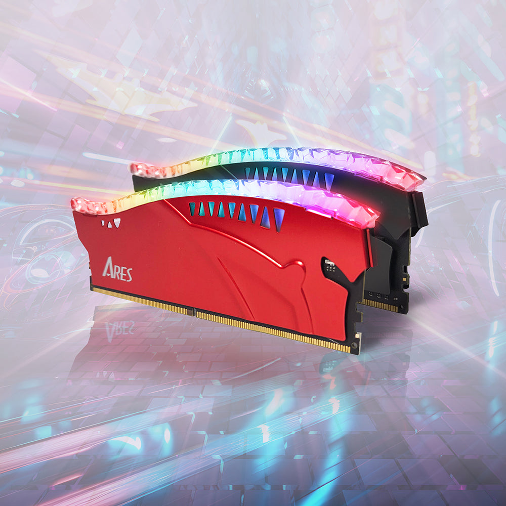 Dato Ares Armor Lite RAM-geheugen, DDR5, RGB, 16GB, 7200Mhz, Zwart ARB16G5K72