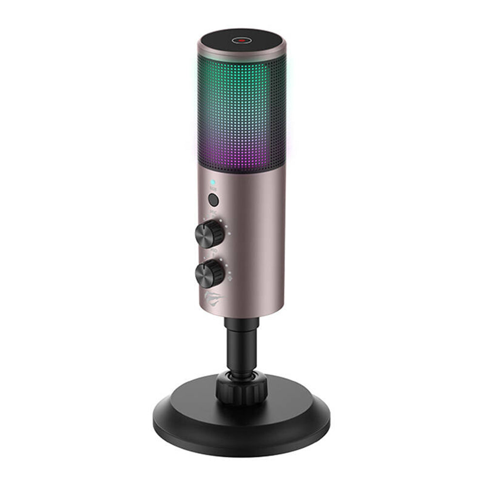 Gaming Microfoon HAVIT GK61, RGB, USB-C, Gri