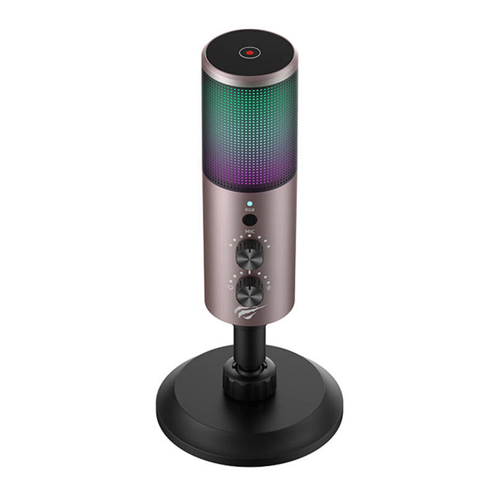 Gaming Microfoon HAVIT GK61, RGB, USB-C, Gri