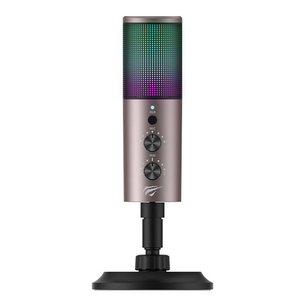 Gaming Microfoon HAVIT GK61, RGB, USB-C, Gri