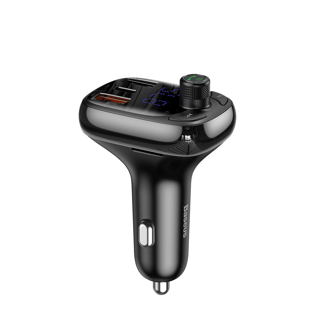 Baseus S-13 Bluetooth FM-modulator, 2 x USB-A - 1 x USB-C - 1 x microSD CCMT000101