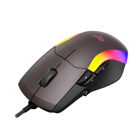 Gaming Muis Bedraad USB HAVIT MS959S, RGB, 1200DPI - 8000DPI, 1.6m, Zwart Oker