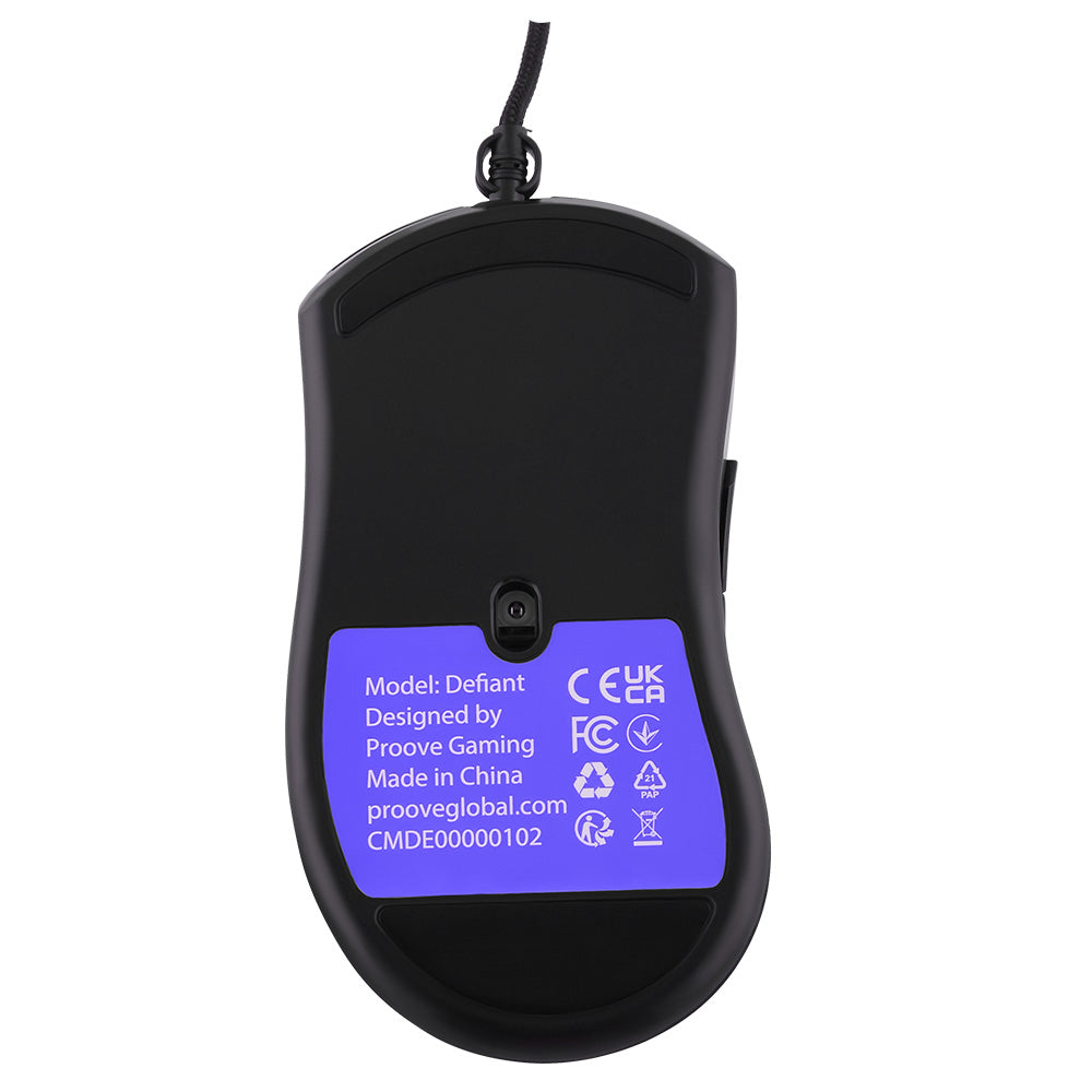 Gaming Muis Wired USB Proove Defiant, RGB, 7200DPI, Zwart CMDE00000102