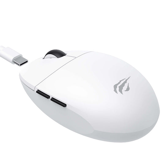 Draadloze Gaming Muis HAVIT MS1039W, 800DPI - 7400DPI, Wi-Fi / Bedraad, Wit