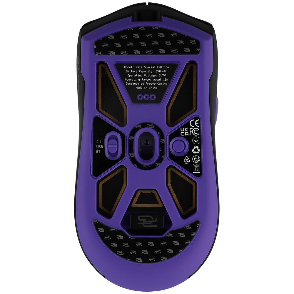 Proove Rate Special Edition Draadloze Gaming Muis, 800DPI - 12000DPI, Zwart CMRTWRS03001
