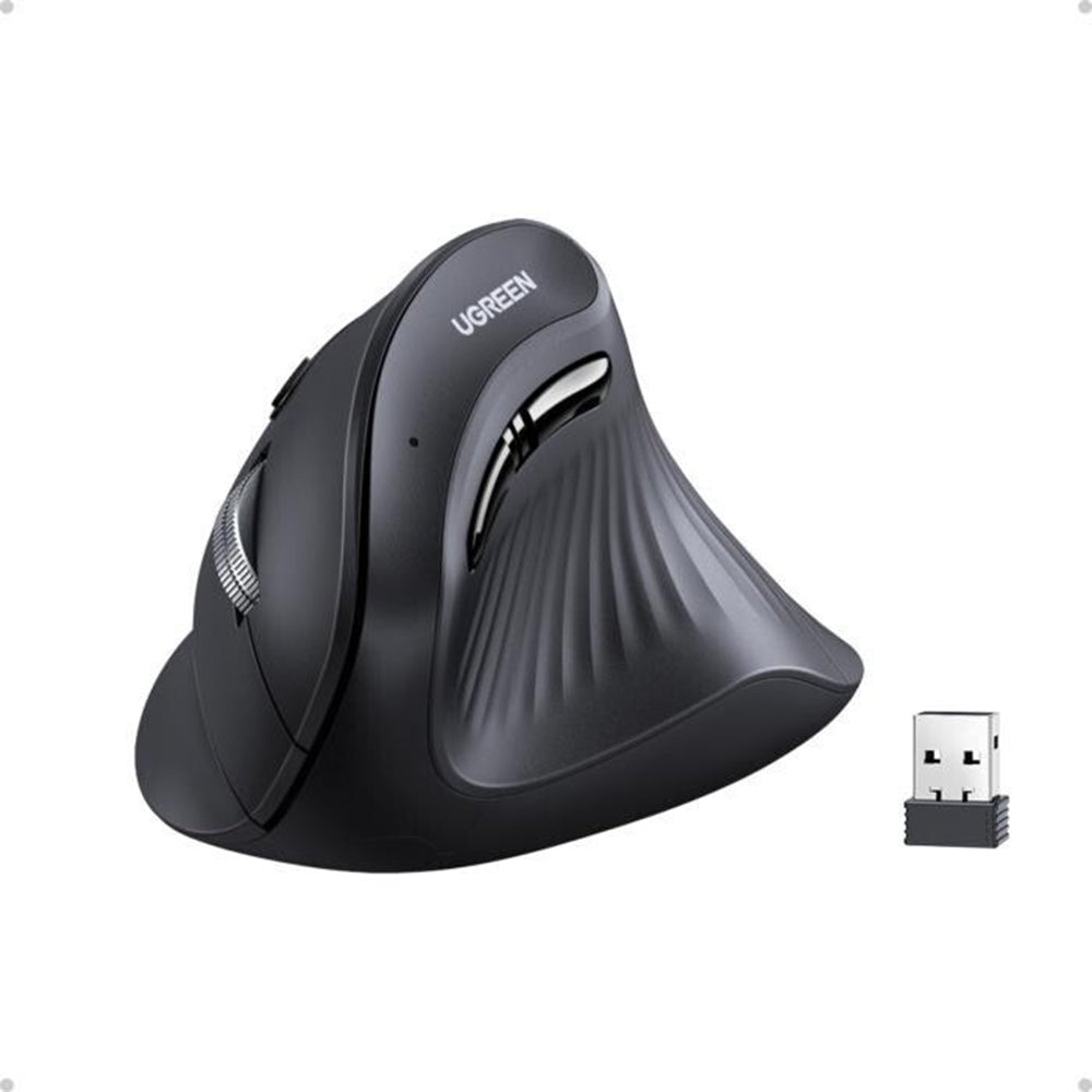 Draadloze muis UGREEN MU008, 4000DPI, BT / Wi-Fi, Zwart