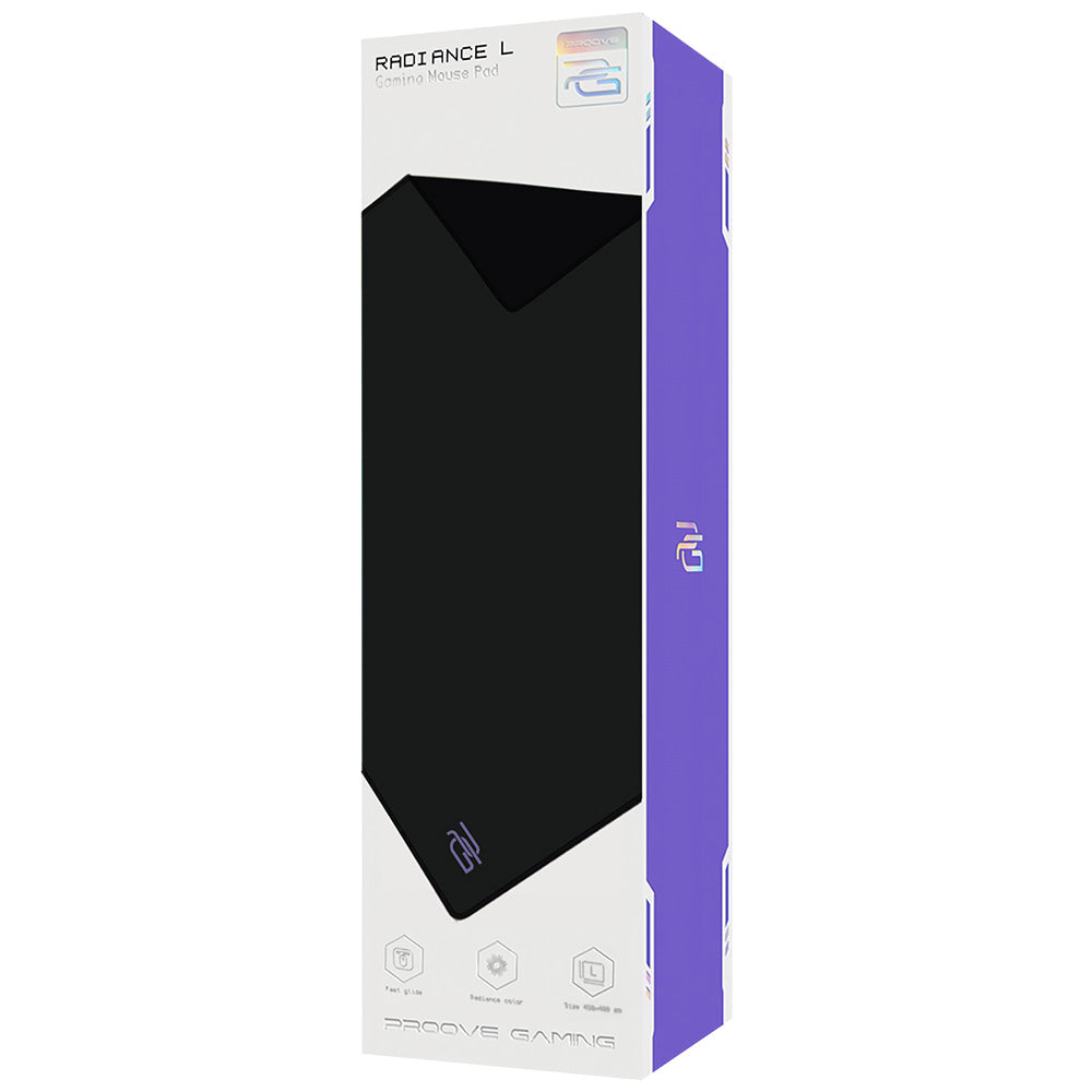 MousePad Proove Radiance, 450mm x 400mm x 3mm, Zwart MPRD00200001