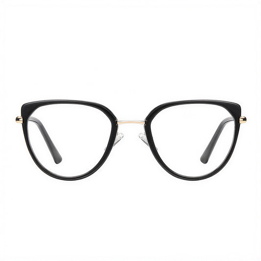 Dames Computerbril Techsuit 82290, Anti-Blauwlicht, Zwart Goud