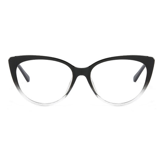 Dames Computerbril Techsuit F5018-C7, Anti-Blauw Licht, Zwart Transparant