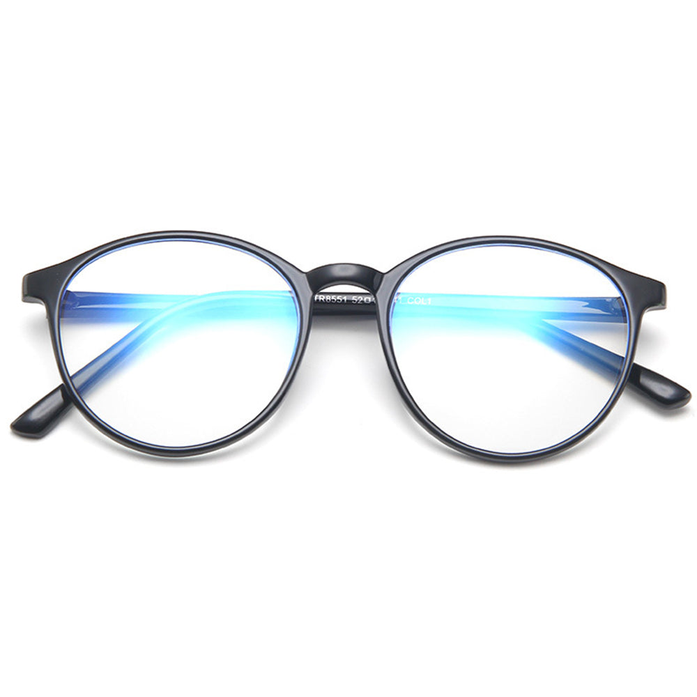 Dames Computerbril Techsuit F8551-C2, Anti-Blauw Licht, Zwart