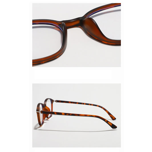 Unisex Computerbril Techsuit 6635, Anti-Blauwlicht, Zwart Paars