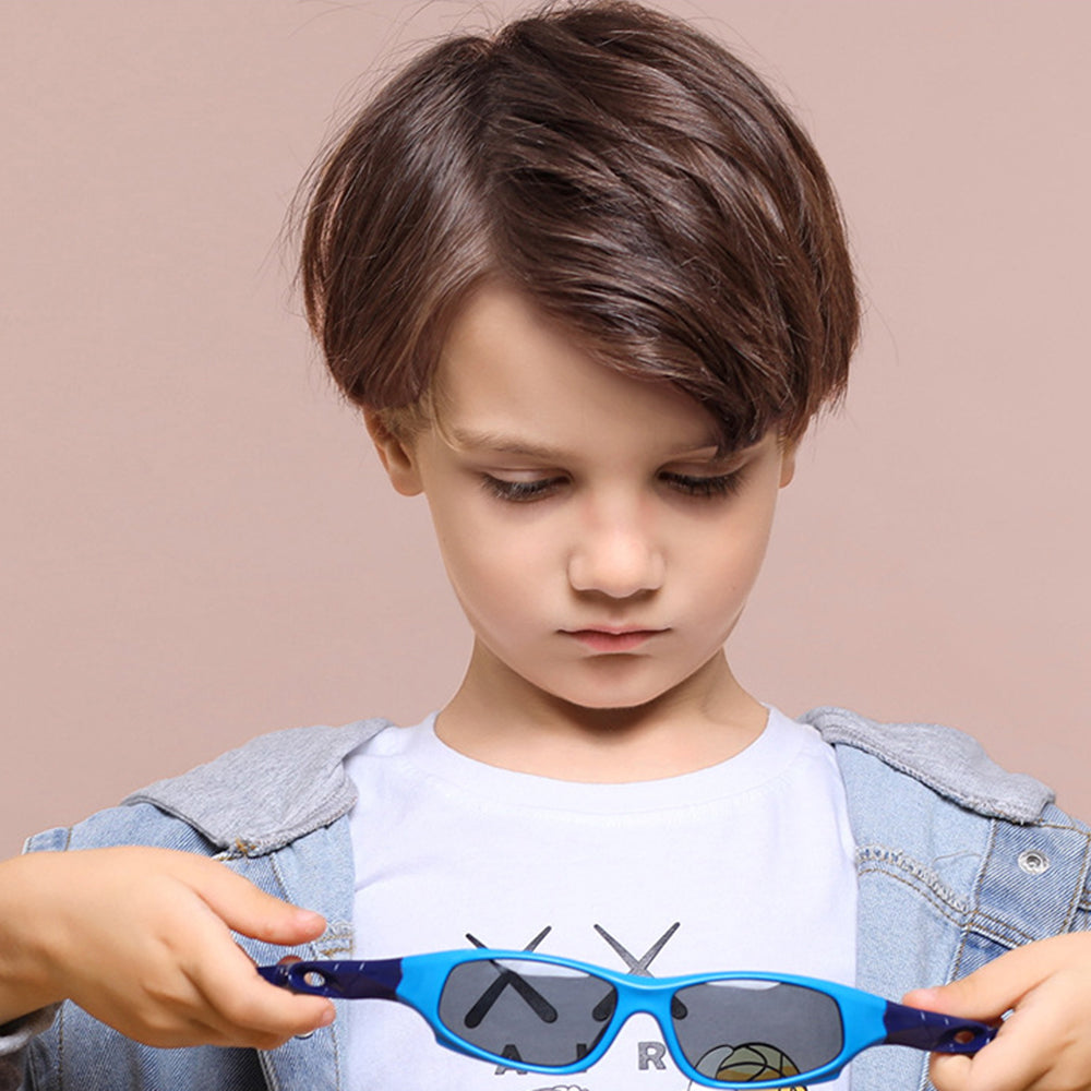 Sportzonnebril Kinderen Techsuit 816-C3, Gepolariseerd, Roze Groen