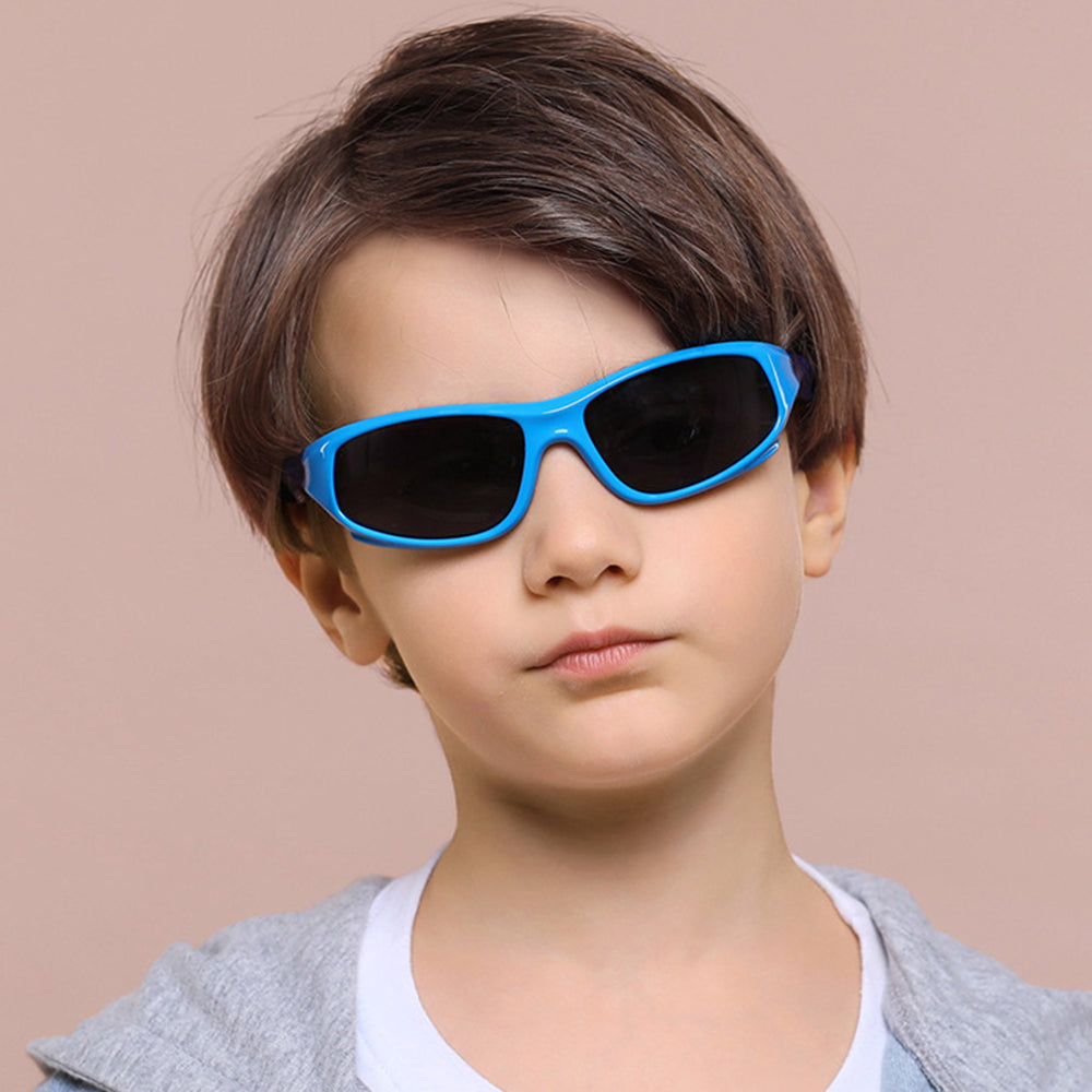 Sportzonnebril voor Kinderen Techsuit 816-C8, Gepolariseerd, Oranje Wit
