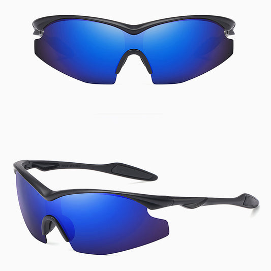 Unisex Fietsbril Techsuit 1806, UV-bescherming, Zwart Blauw Paars