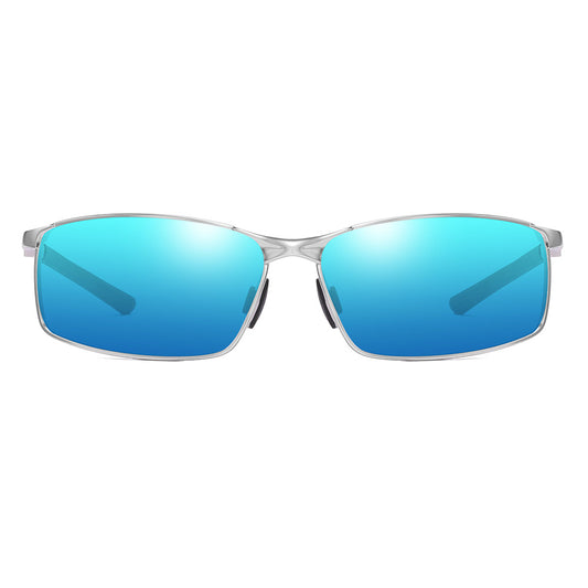 Herenzonnebril Techsuit 559, Gepolariseerd, UV-bescherming, Zilverblauw