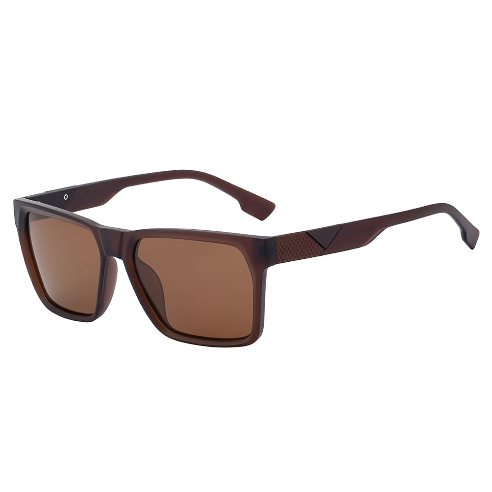 Herenzonnebril Techsuit 8500, Gepolariseerd, UV-bescherming, Bruin