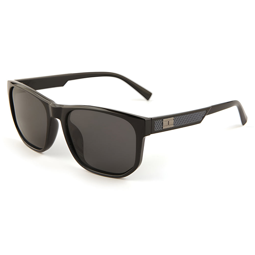Herenzonnebril Techsuit 8502, Gepolariseerd, UV-bescherming, Zwart