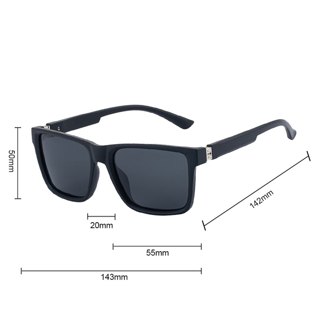 Herenzonnebril Techsuit 8506, Gepolariseerd, UV-bescherming, Mat Bruin Grijs