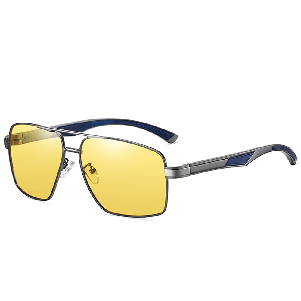 Herenzonnebril Techsuit LM001, Gepolariseerd, UV-bescherming, Grijs Photochromisch