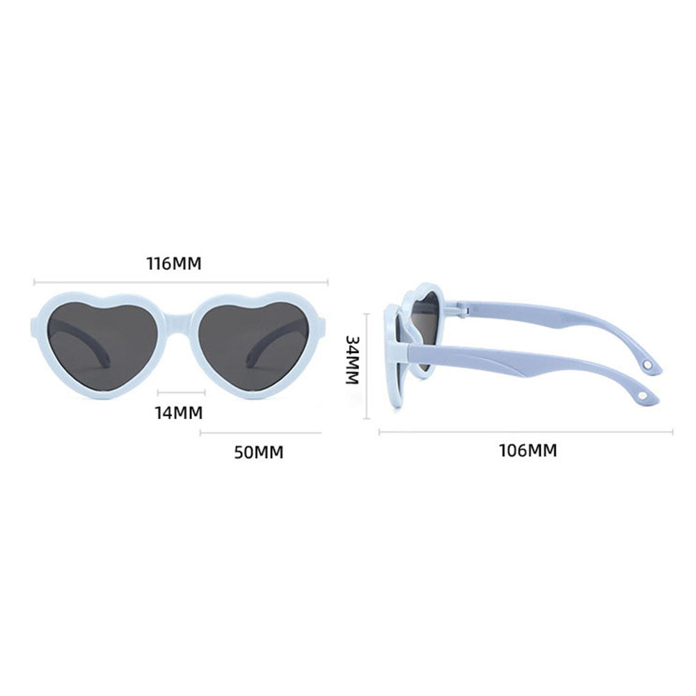 Techsuit 23070 Kids' Sunglasses, Polarized, UV Protection, Black Red
