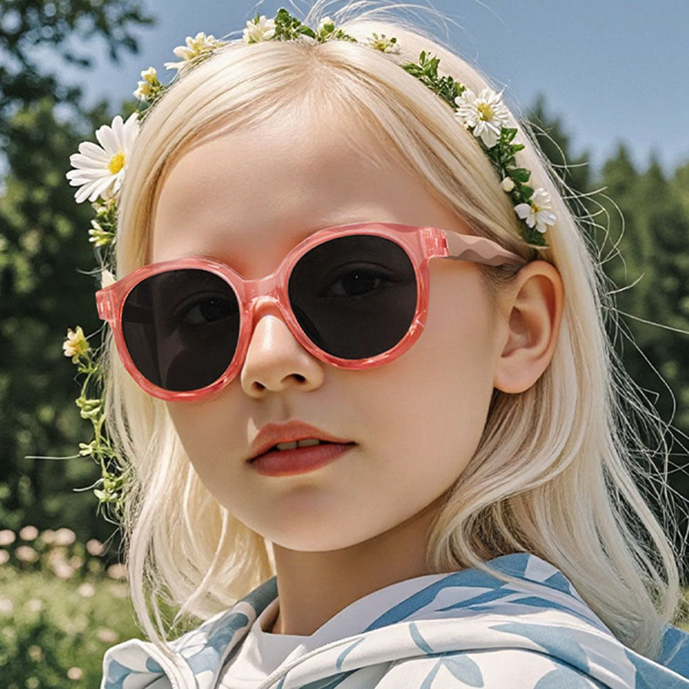 Techsuit 627 Kinderzonnebril, Gepolariseerd, UV-bescherming, Zwart