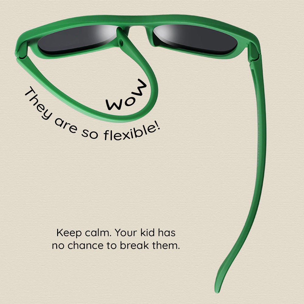 Techsuit Kinderzonnebril 8351-C27, Gepolariseerd, Groen