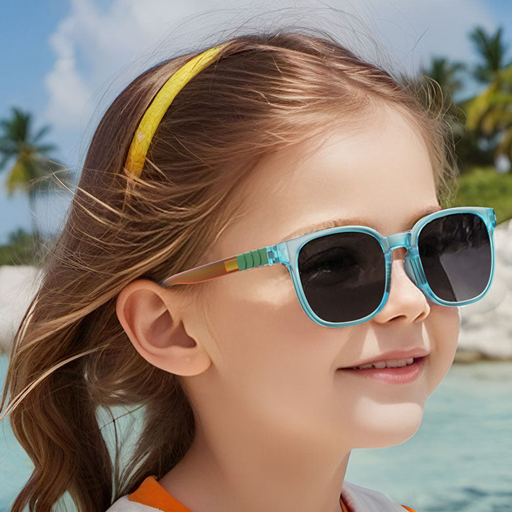 Techsuit 9694 Kids' Sunglasses, Polarized, UV Protection, Blue Black