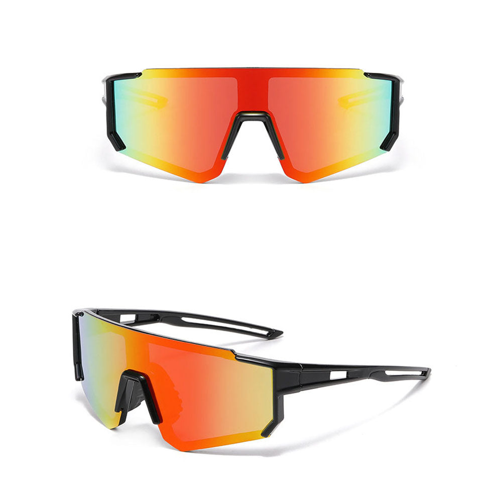 Techsuit R601 Kinderzonnebril, Gepolariseerd, UV-bescherming, Zwart Oranje Geel
