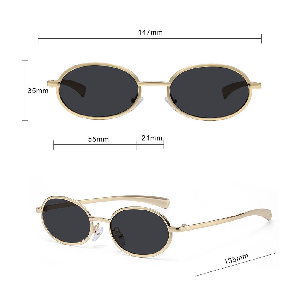 Dames Zonnebril Techsuit 3220, Goud Zwart