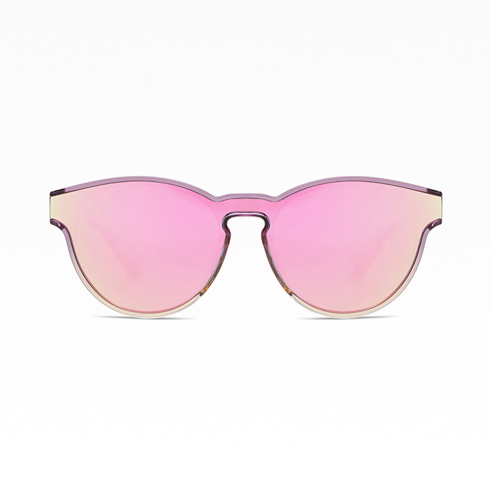 Unisex Techsuit TR7545 Zonnebril, Gepolariseerd, UV-bescherming, Paars Geel Roze
